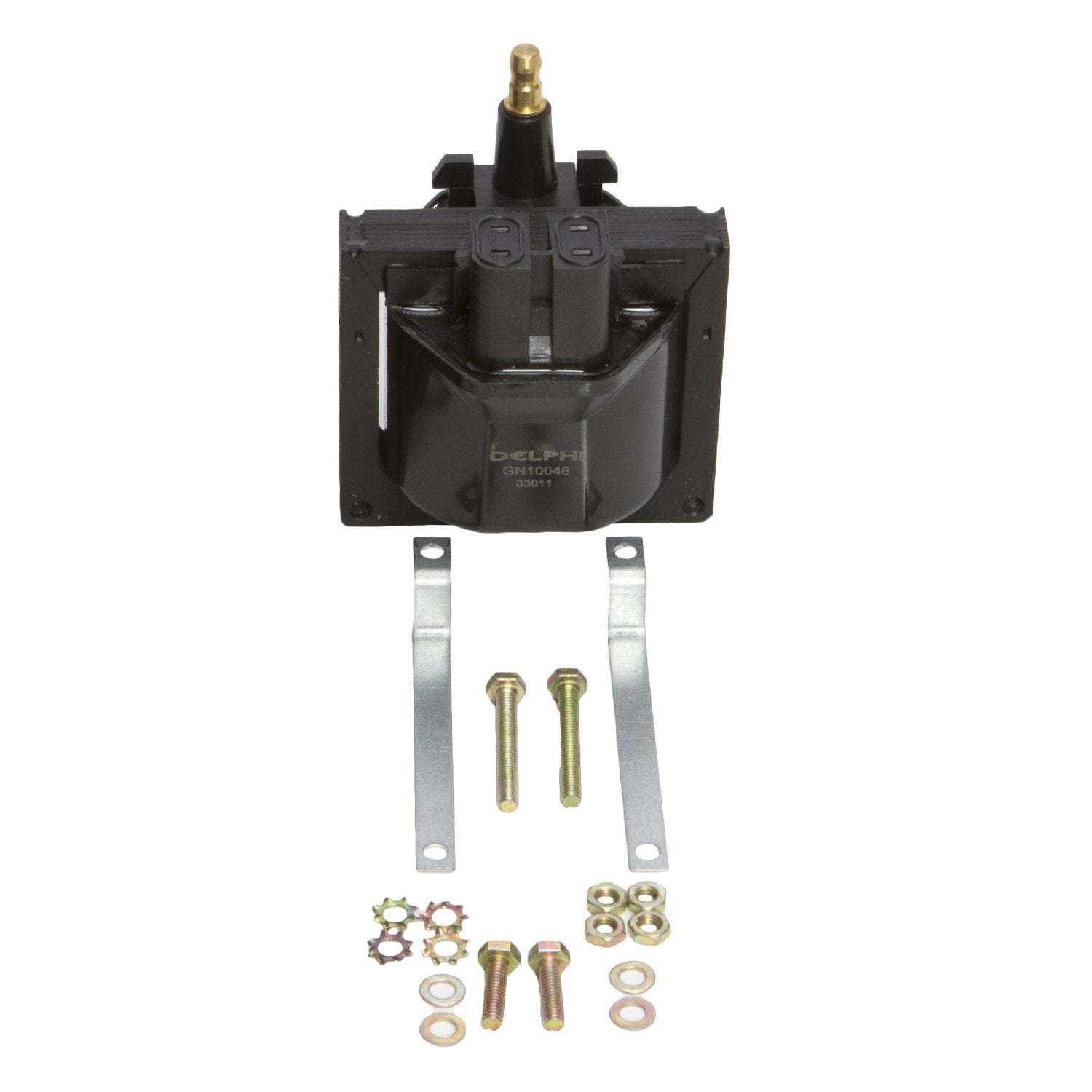 Delphi GN10048 ignition coil in engine bay demonstrates easy installation