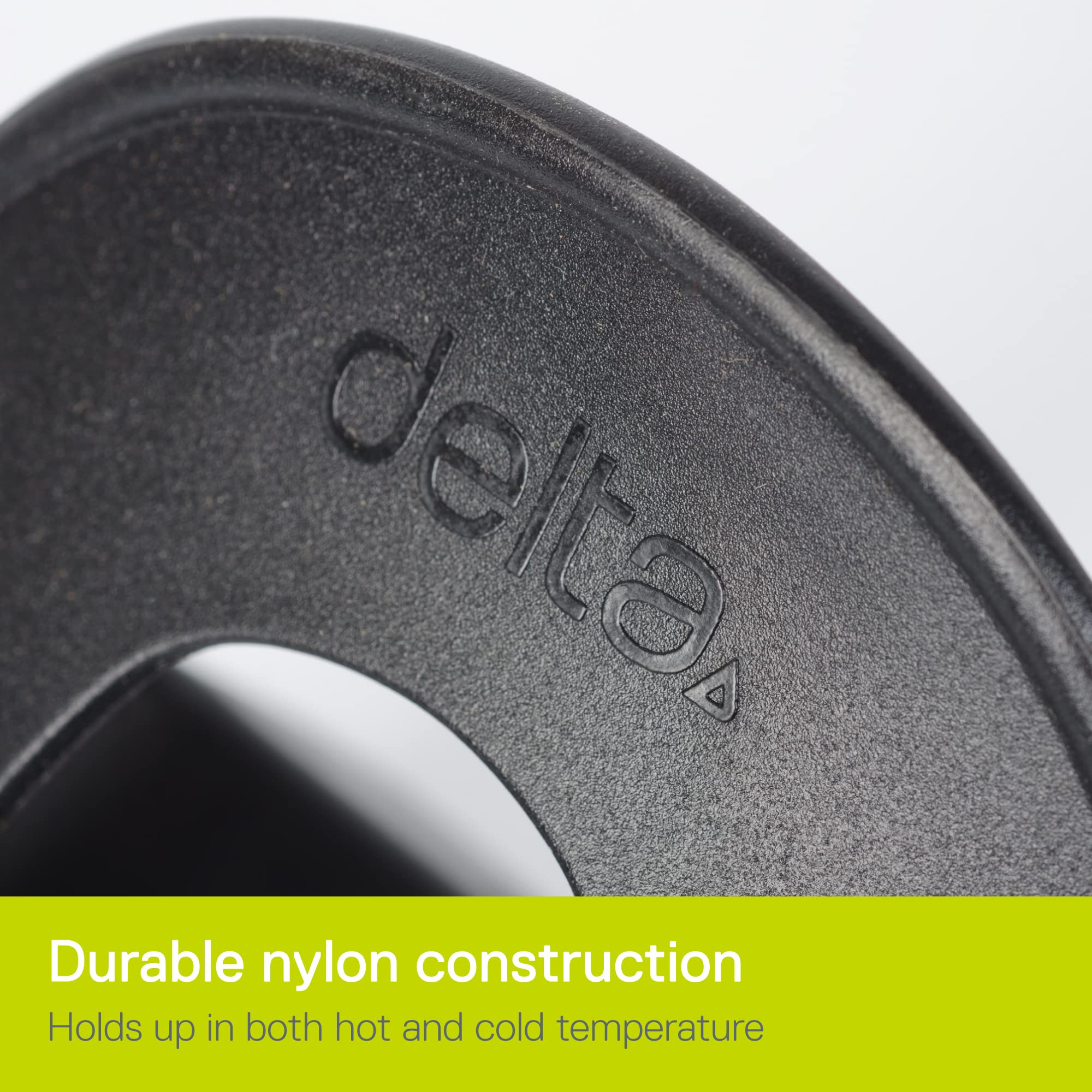 Durable nylon construction withstands heat and cold for year-round riding