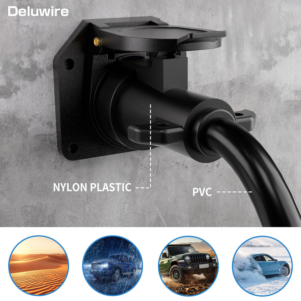 Deluwire color-coded 7-wire system for easy splicing and identification.