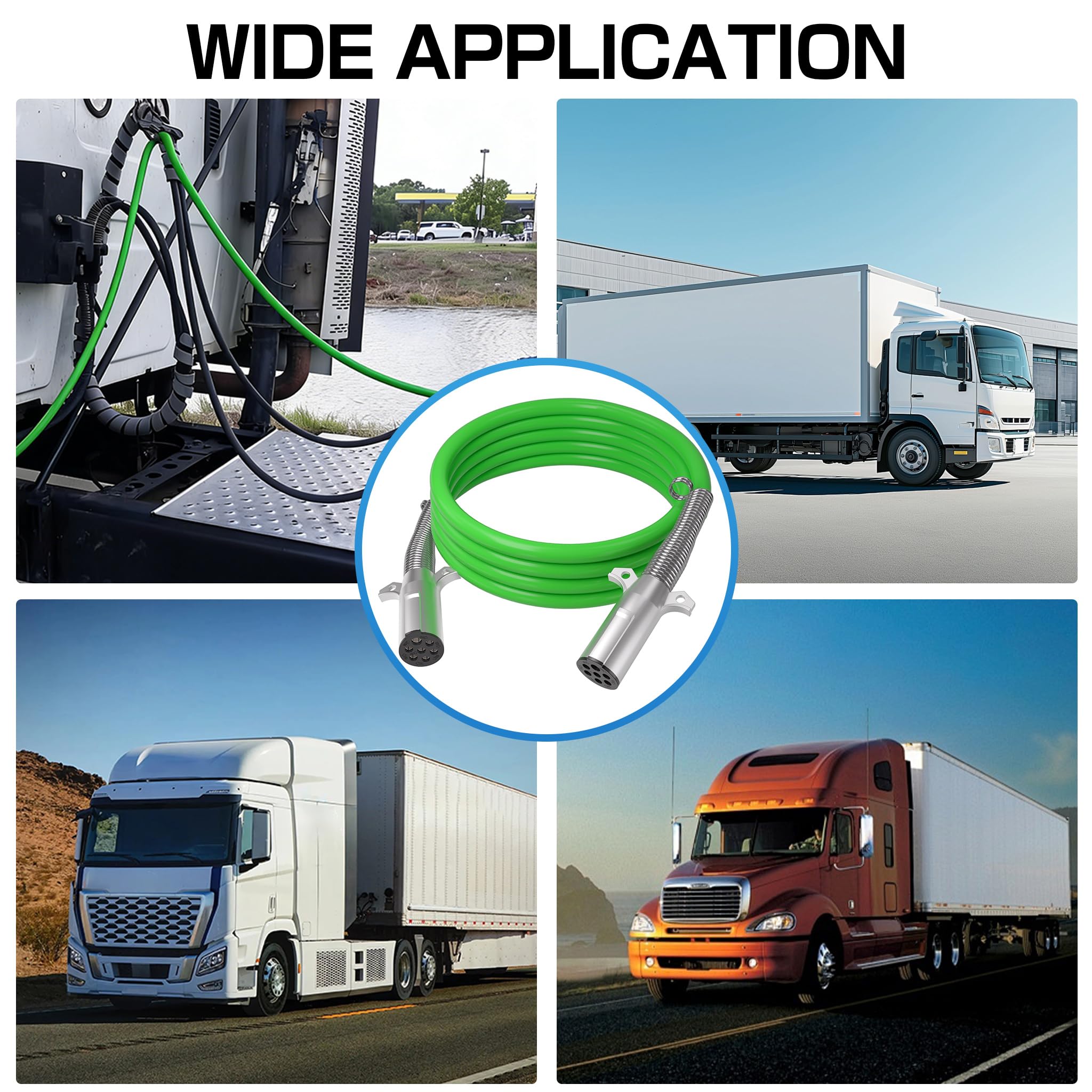Deluwire compatibility with most semi-trailers, trucks, and tractors.