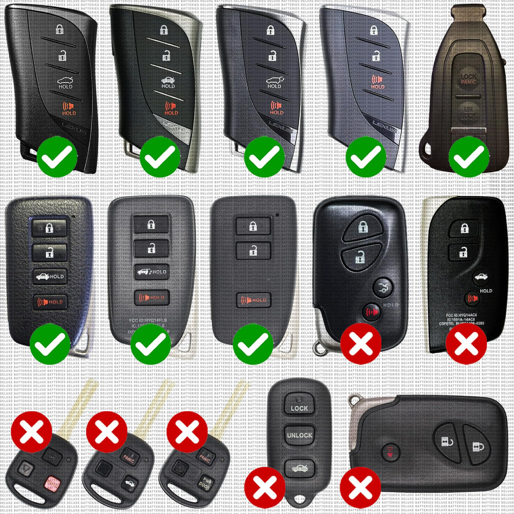 Deluxe Batteries ES350 key fob battery pack; easy swap, no programming