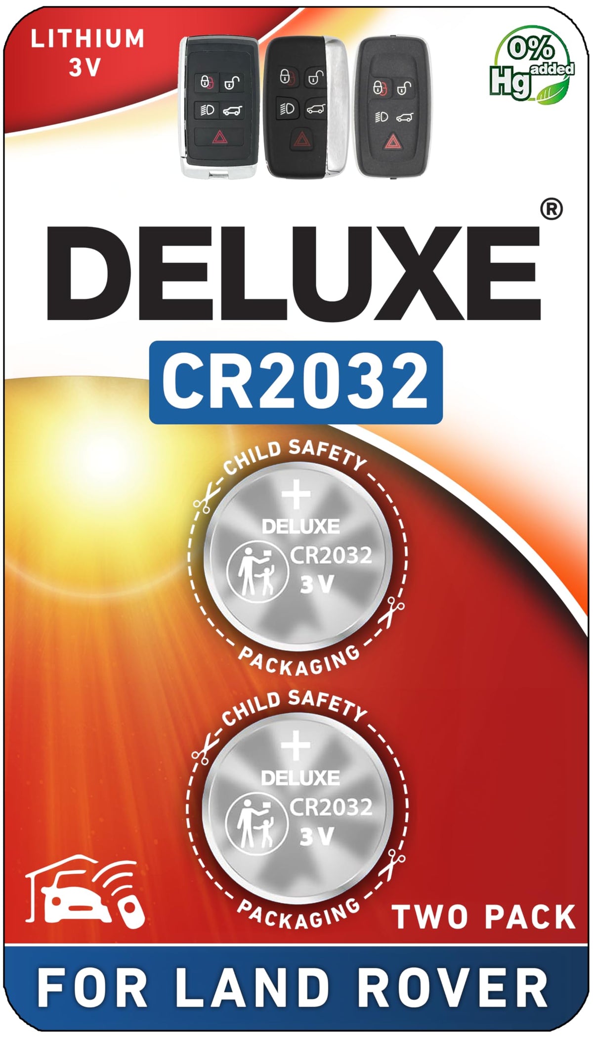 Deluxe Batteries Land Rover fob battery pack 2 ready for quick DIY swap
