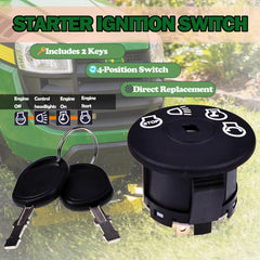 Demfec ignition switch headlight control offers easy lighting management during work.
