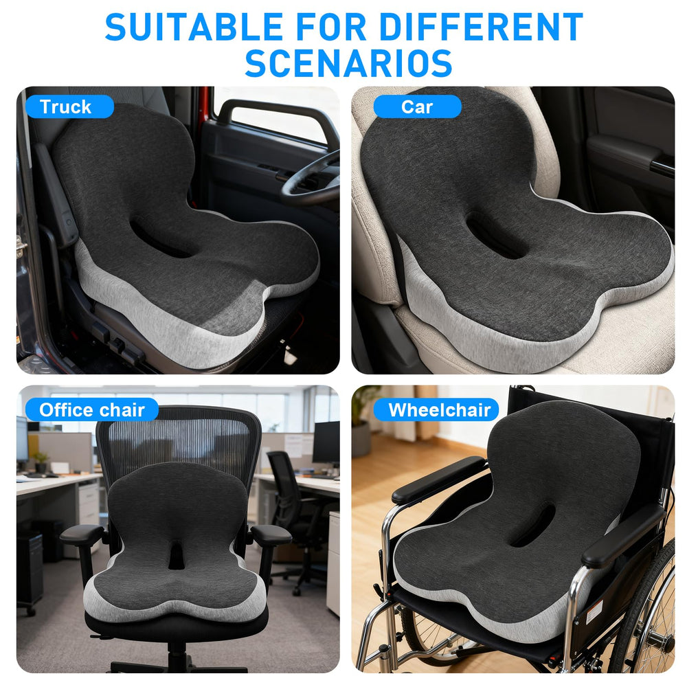 Denchy driver-cushion-truck-use supports the lower back on long hauls.
