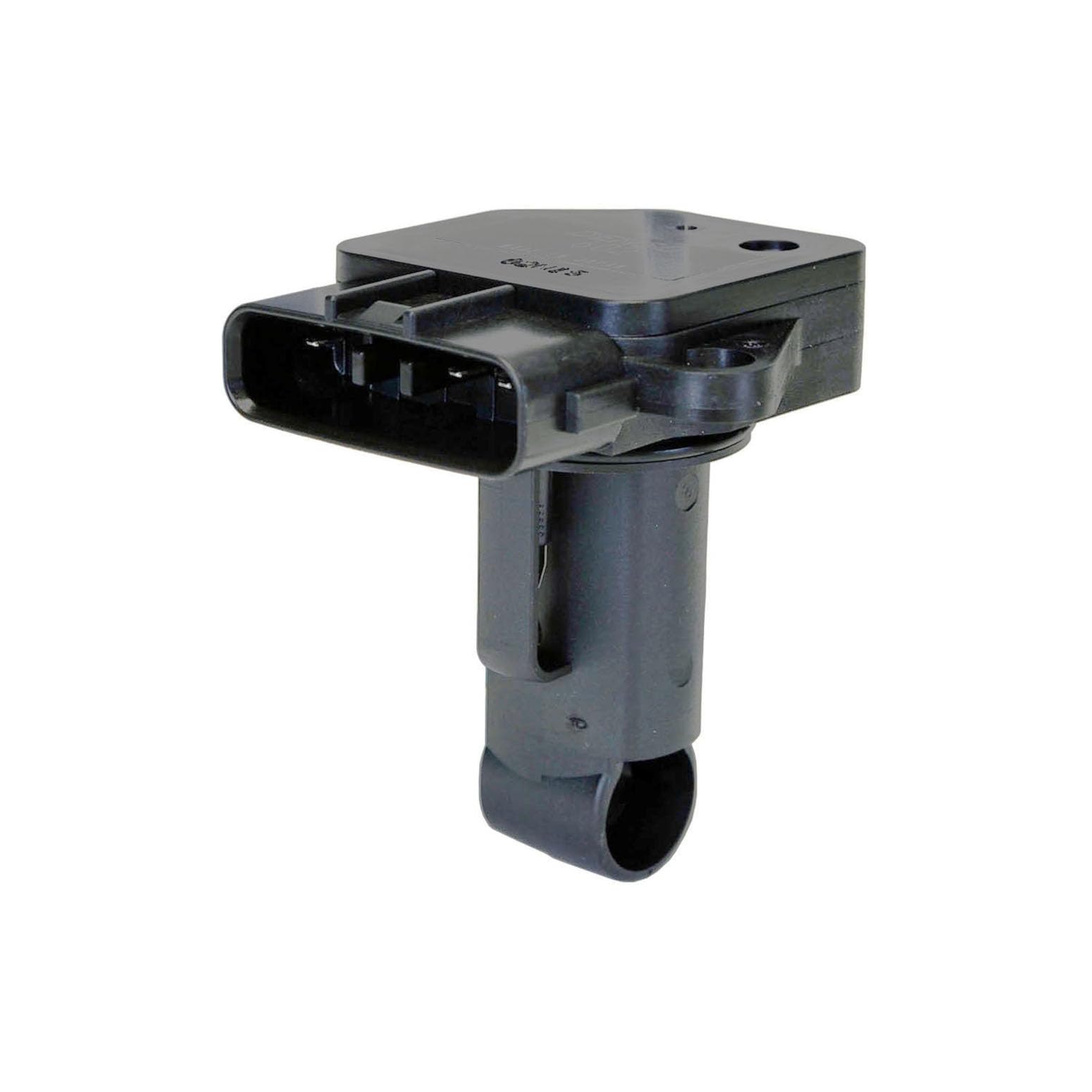 Denso 197-6020 MAF sensor front view for easy plug-in installation and reliable performance.