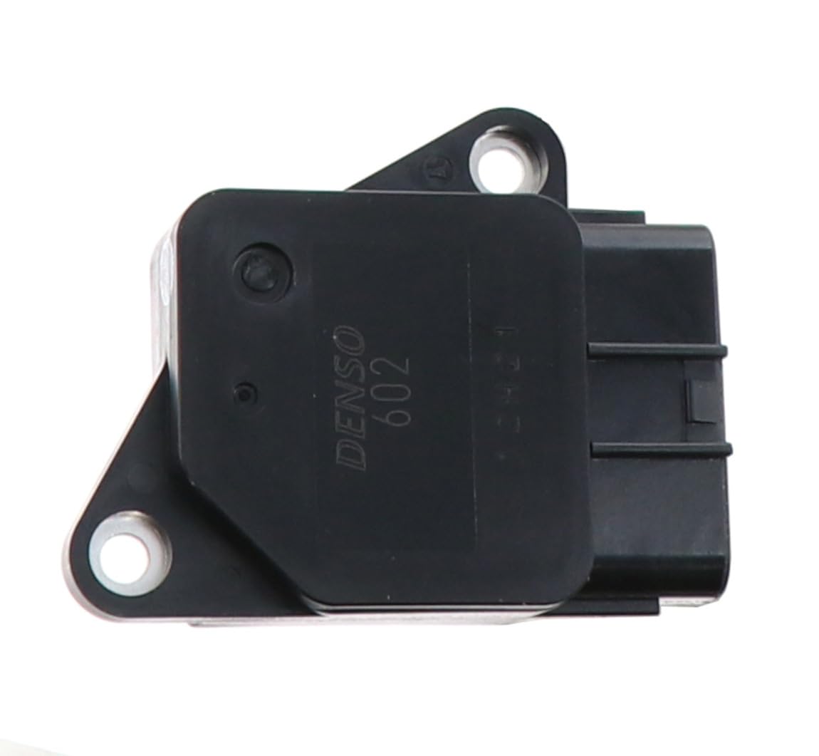 Denso 197-6020 MAF sensor top label for authentic part verification and fit.