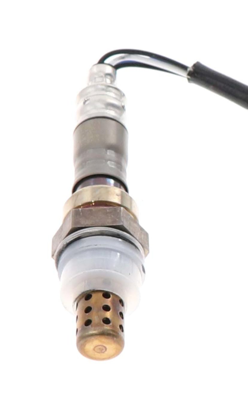 Denso 234-4012 oxygen sensor stainless steel body resisting corrosion for longevity.