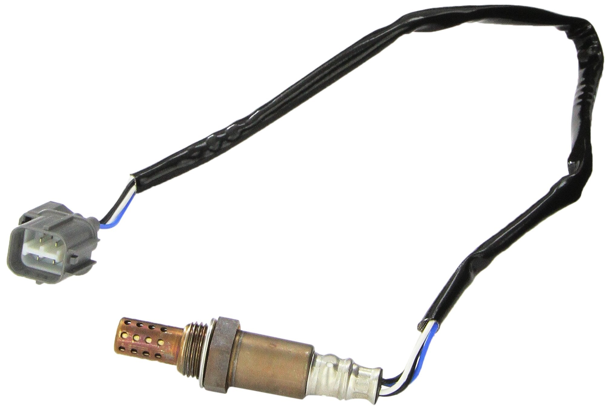 Denso 234-4368 oxygen sensor in black, designed for precise readings and reliable engine performance