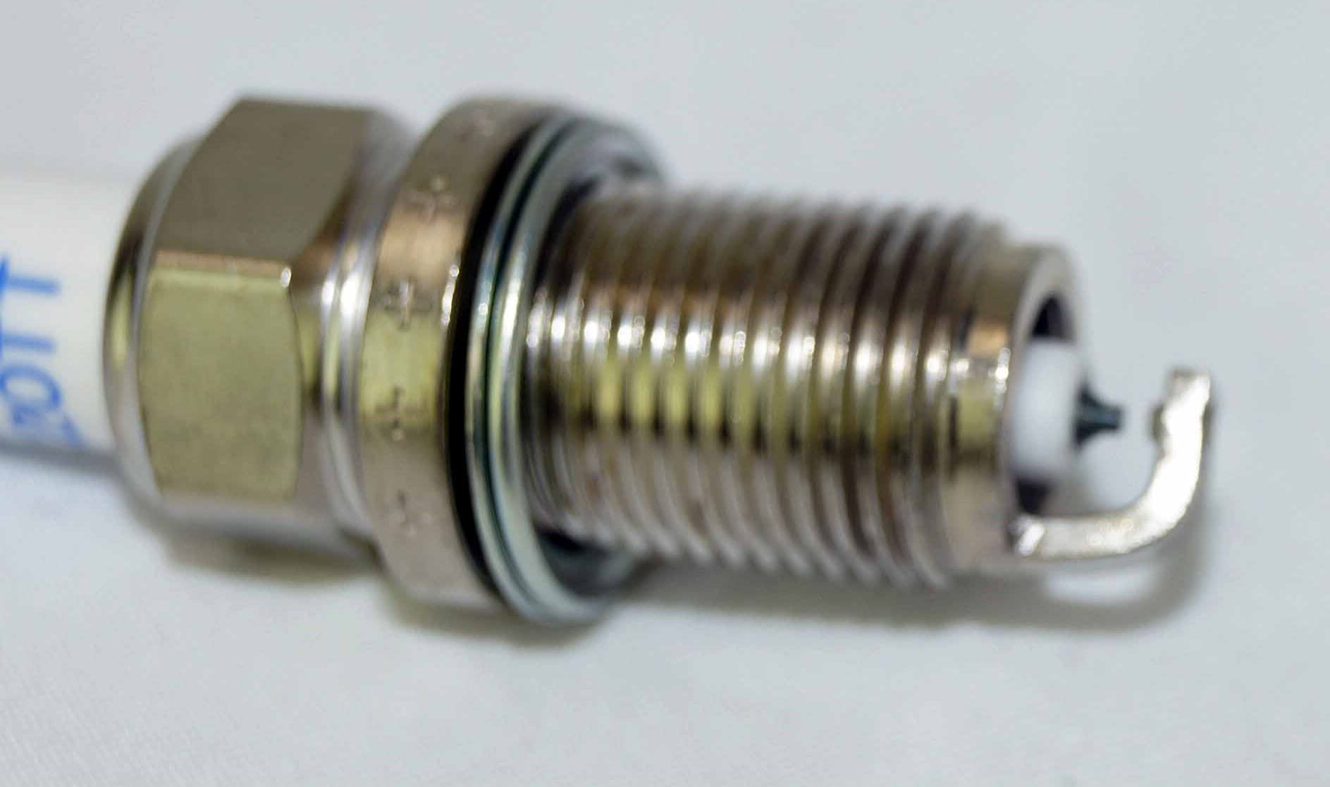 Denso 4504 Platinum TT installed in engine for ignition reliability