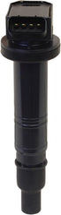 Denso 673-1308 ignition coil front view, compact design for reliable ignition performance