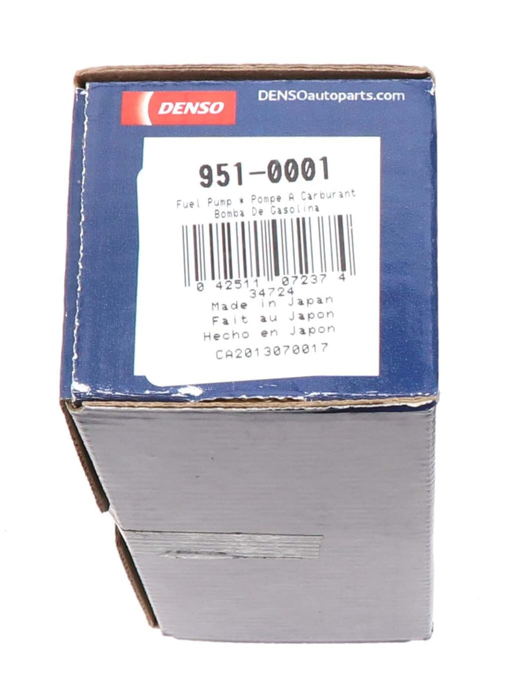 Denso 9510001 fuel pump rear view for thorough inspection