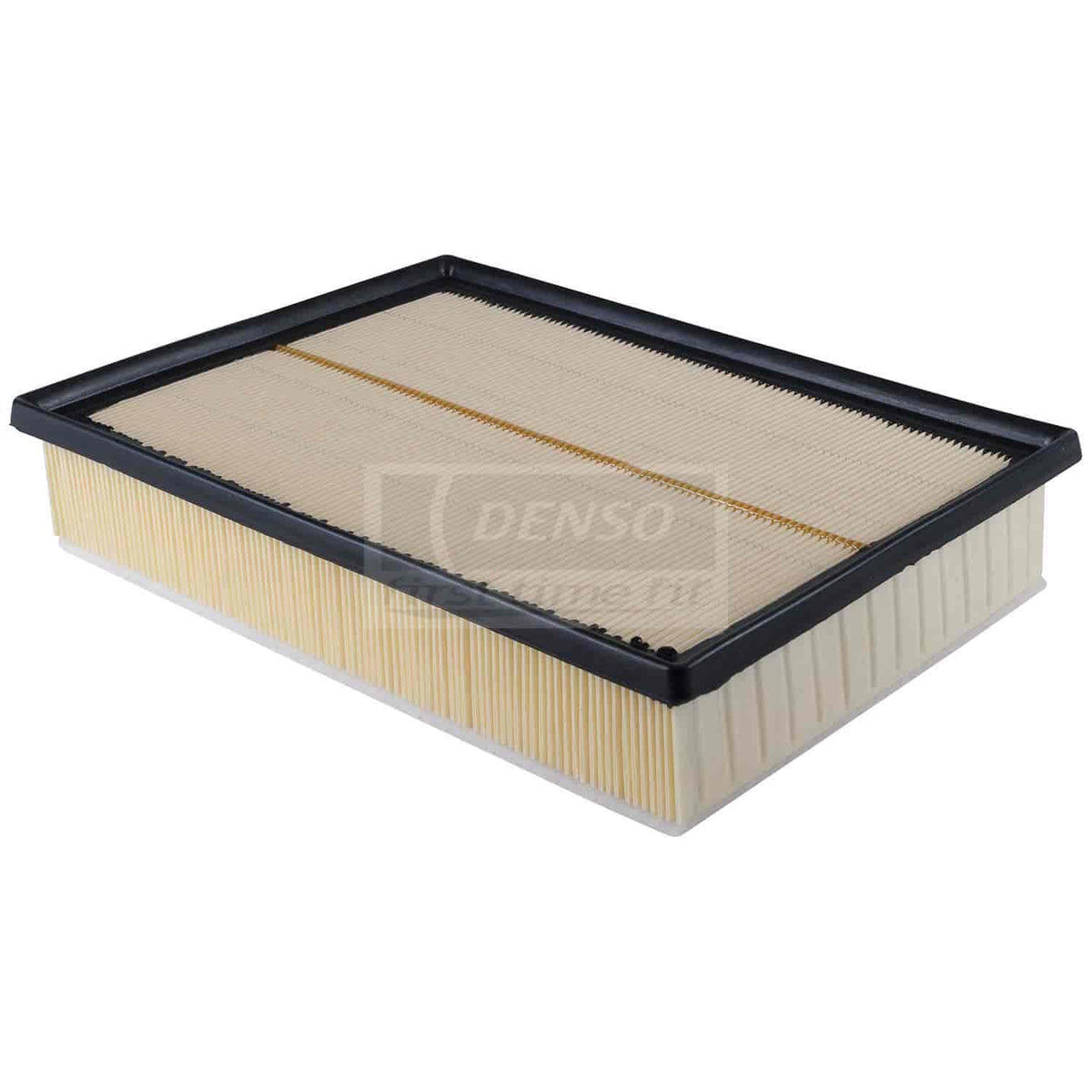Denso air filter 143-3025 closeup for enhanced engine protection and airflow