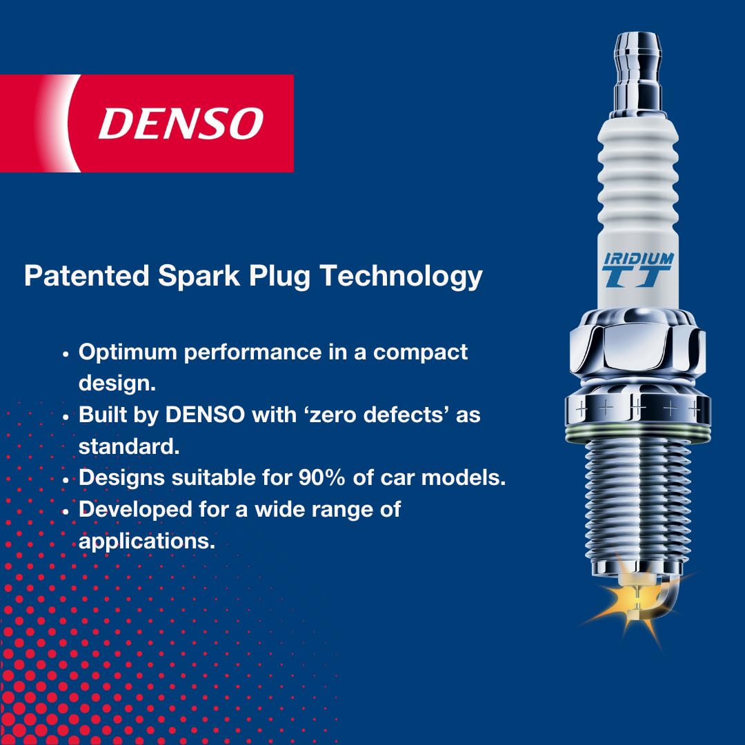 Denso IKH16TT purified alumina insulator highlights strength and heat transfer.