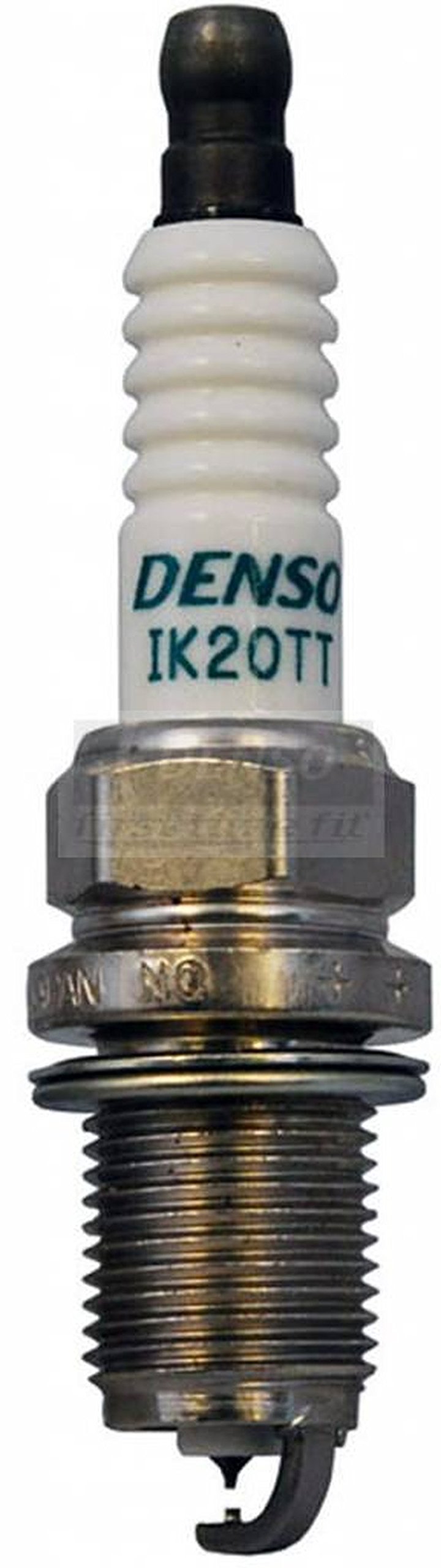 Denso Iridium TT spark plug set, four pieces, for durable ignition and smoother engine performance.