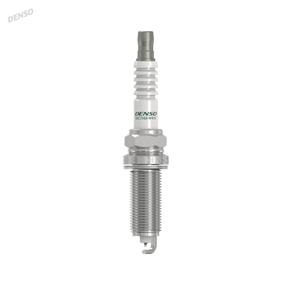 Denso SC16HR11 dual copper and glass seal detail for gas-tight durability.