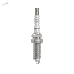 Denso SC16HR11 five-rib insulator closeup emphasizes reduced flashover risk.