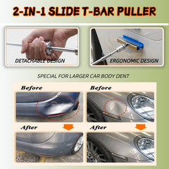 DentWiz bridge puller addressing dents up to 10 cm with precise pull