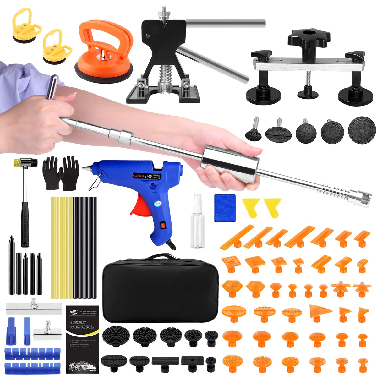 DentWiz car dent puller kit front view for at-home repairs