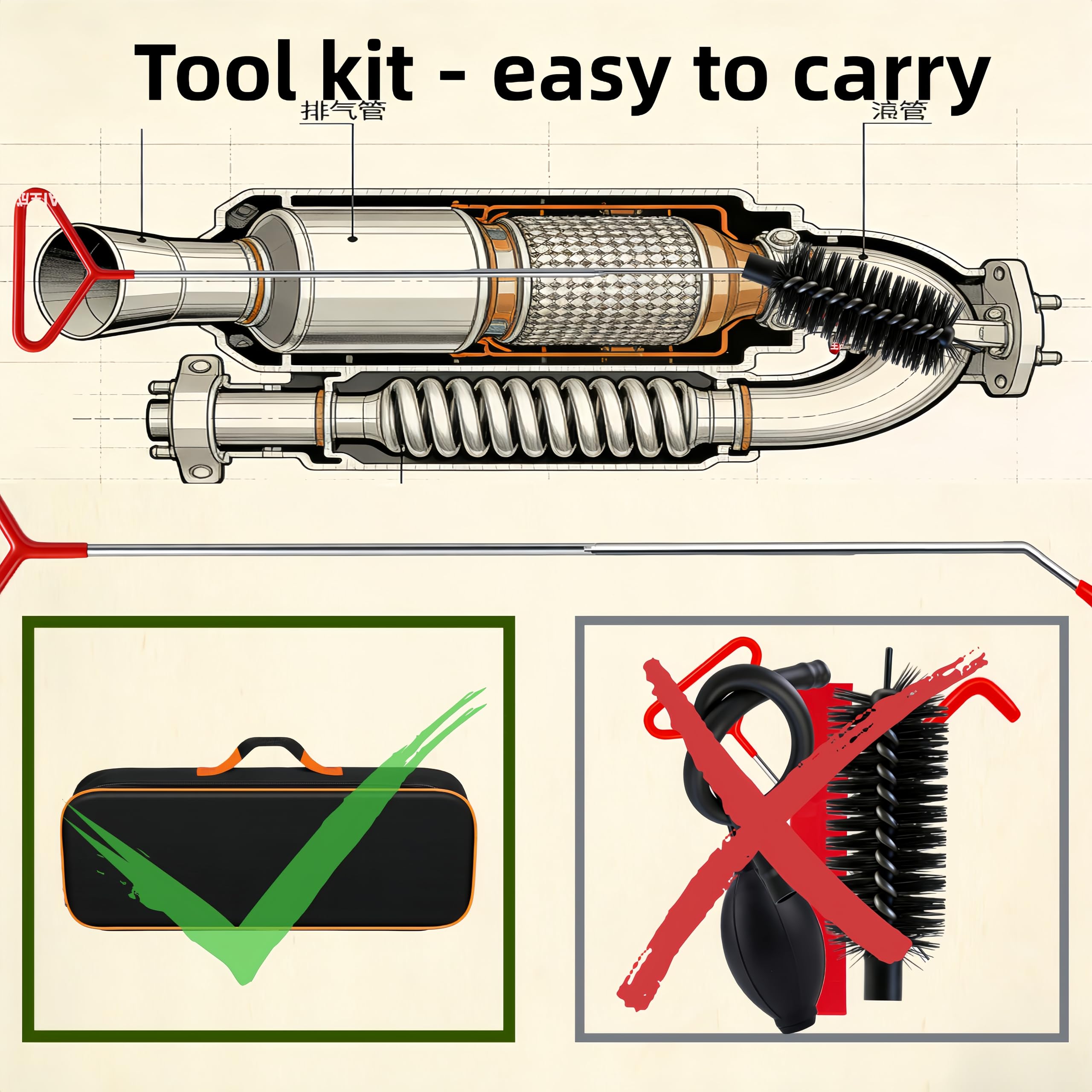 DENWAY 9pcs set ready for DIY car cleaning tasks at home or on the road.