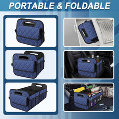 Deosk car SUV trunk setup inside the vehicle highlights versatile storage solution