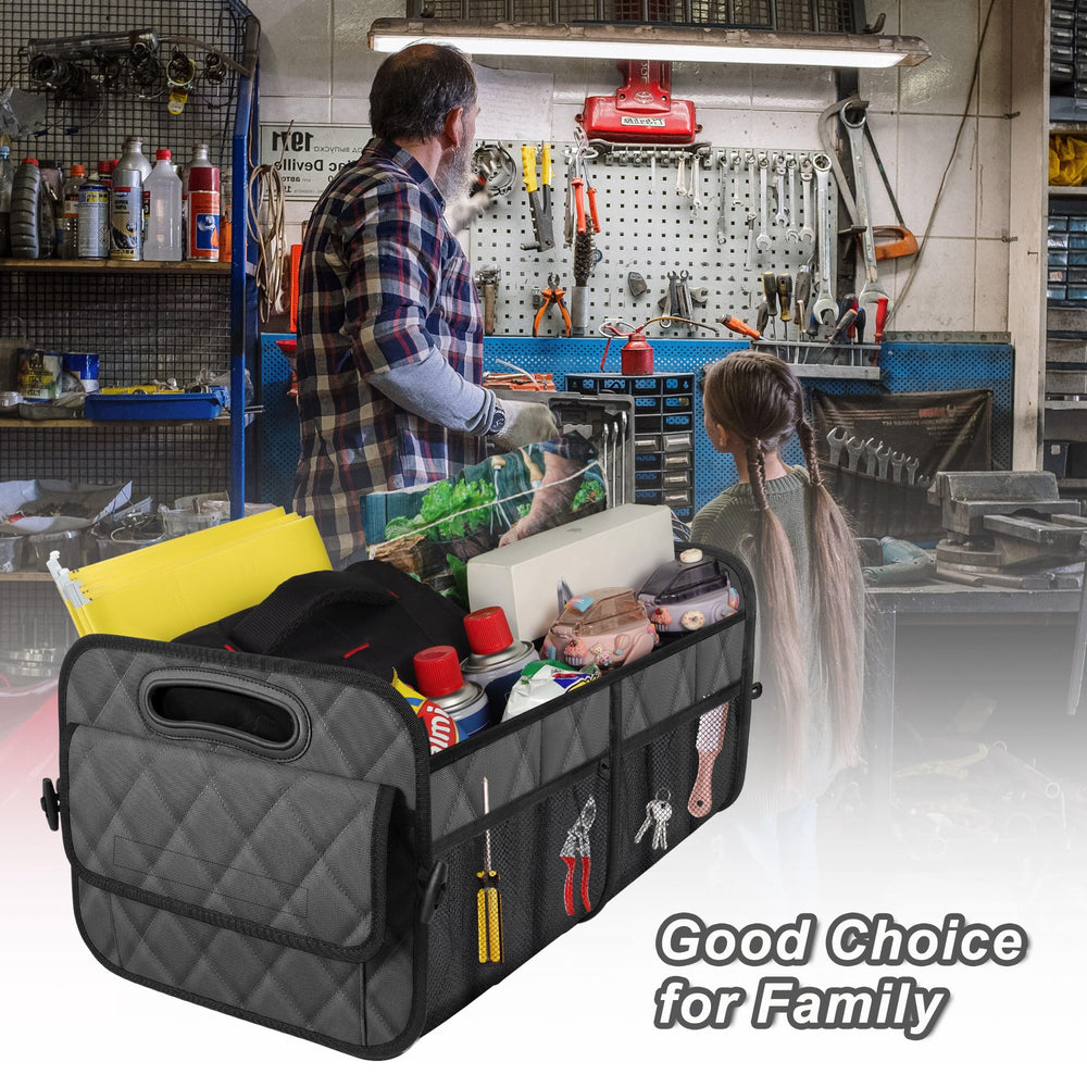 Durable seams on Deosk trunk organizer withstand daily use