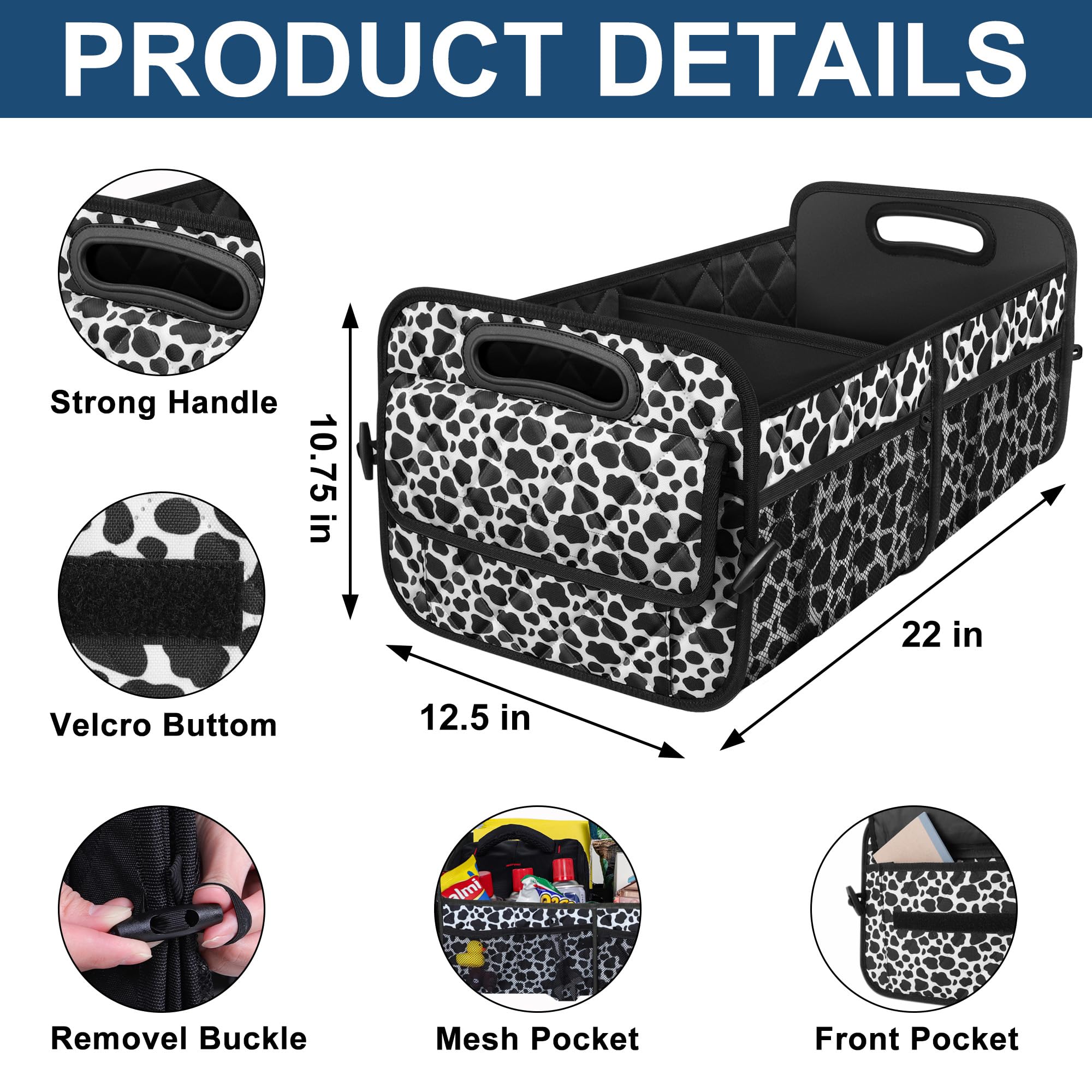 Durable sewing and 3D design of Deosk trunk organizer for lasting use