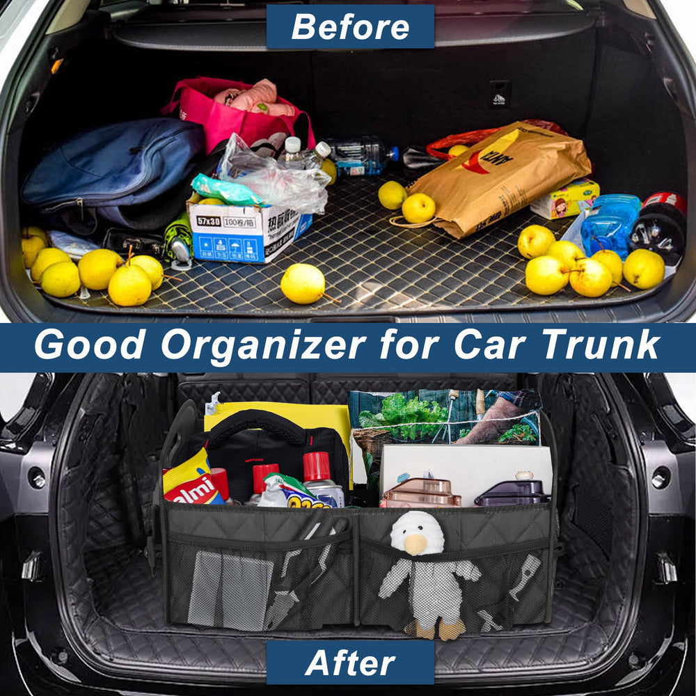 Easy-clean Deosk trunk organizer resists dirt during road trips