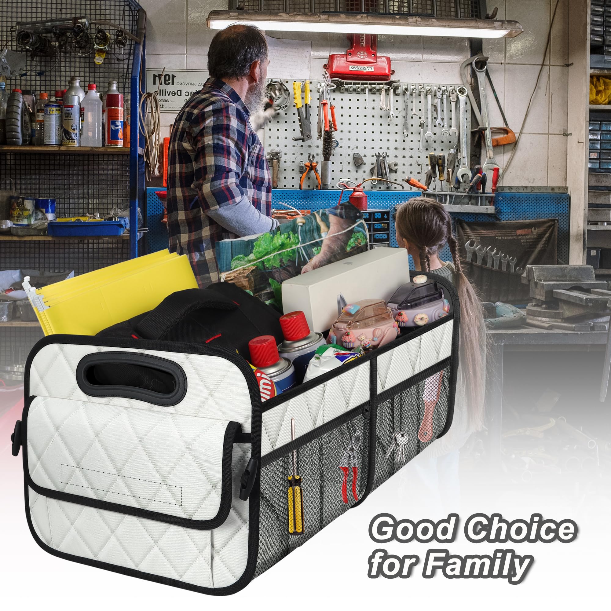 Deosk organizer for office storage demonstrates multi-use convenience beyond the car.