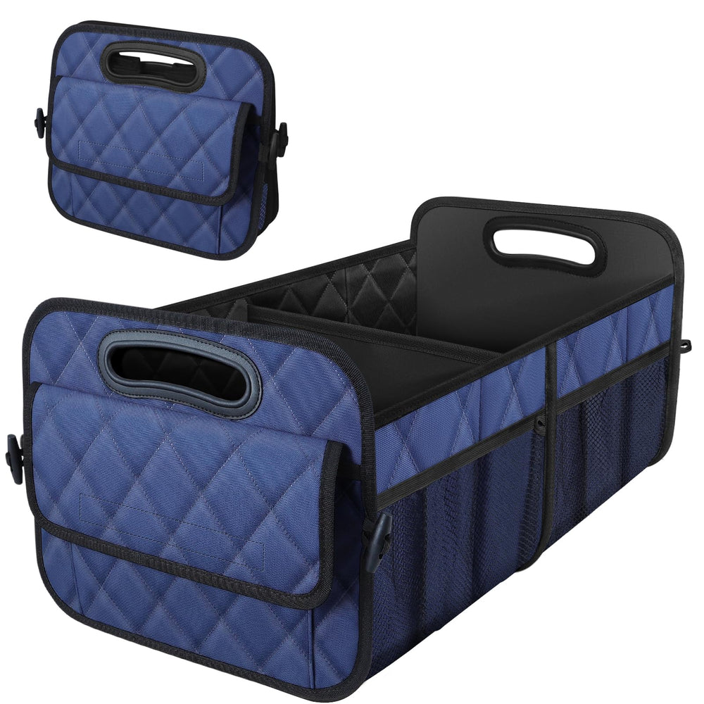 Deosk trunk organizer in SUV with 50L capacity and six pockets for organized travel