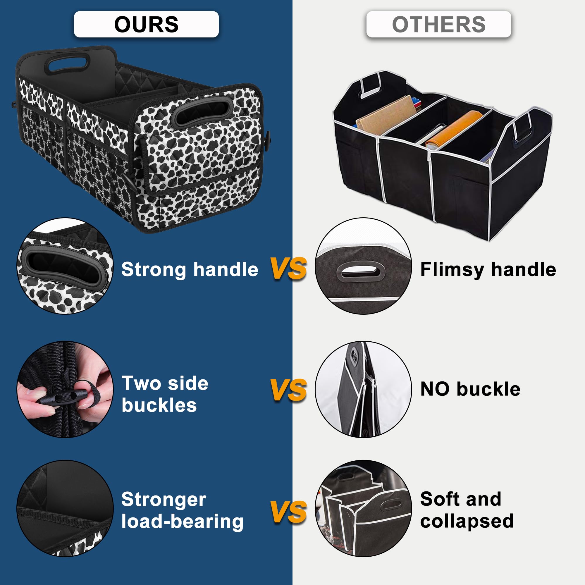 Deosk trunk organizer waterproof 600D material protects contents on trips