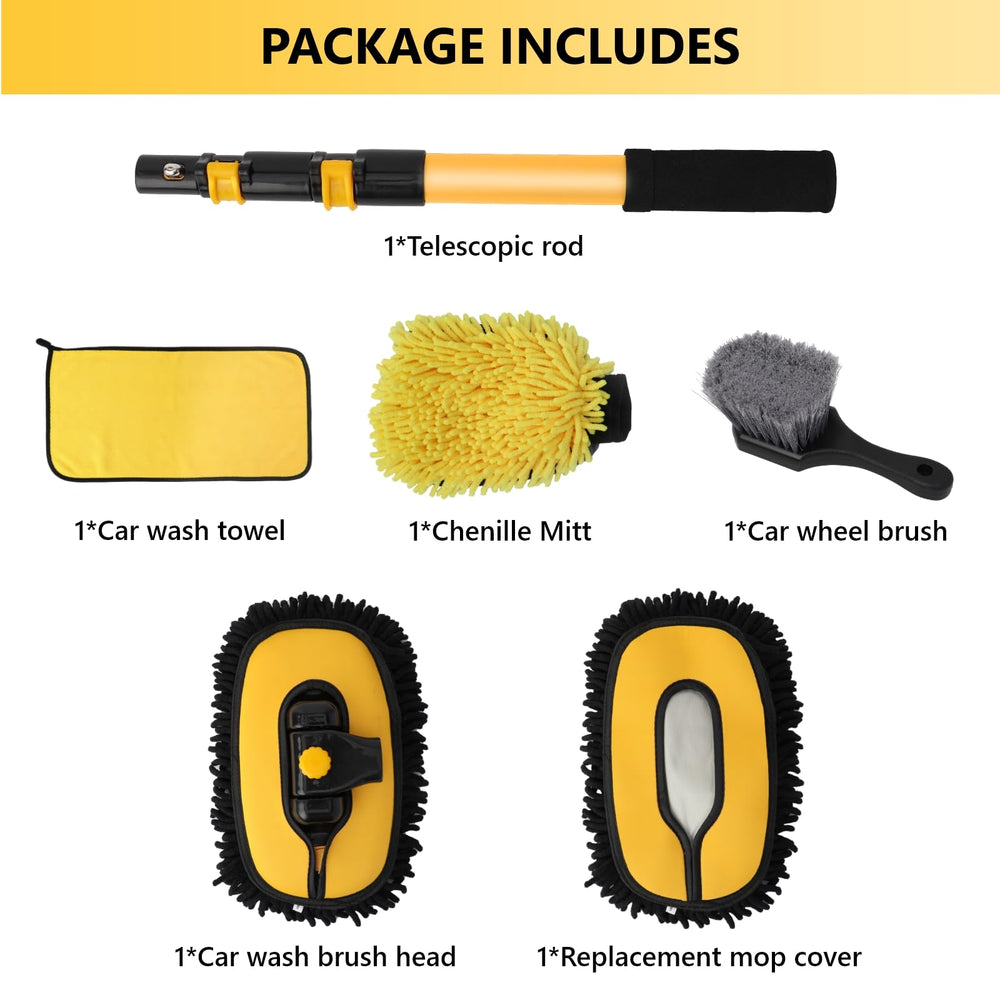 DEPOTA wheel brush for rims and tires in the kit.