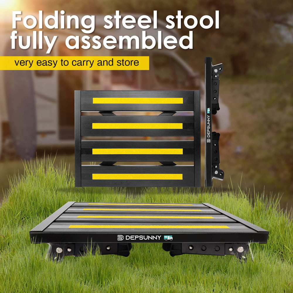 DEPSUNNY RV step supports up to 1,000 pounds for sturdy use.