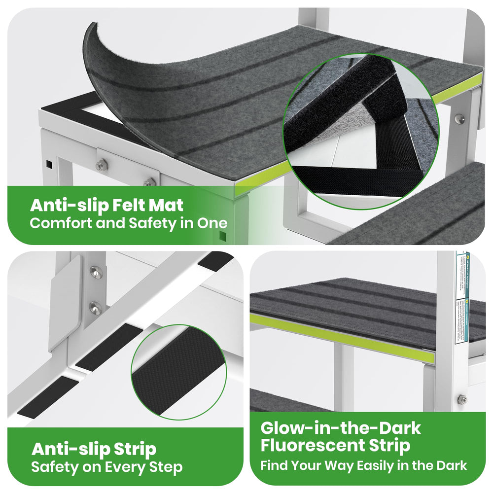DEPSUNNY steps feature anti slip mats for secure footing