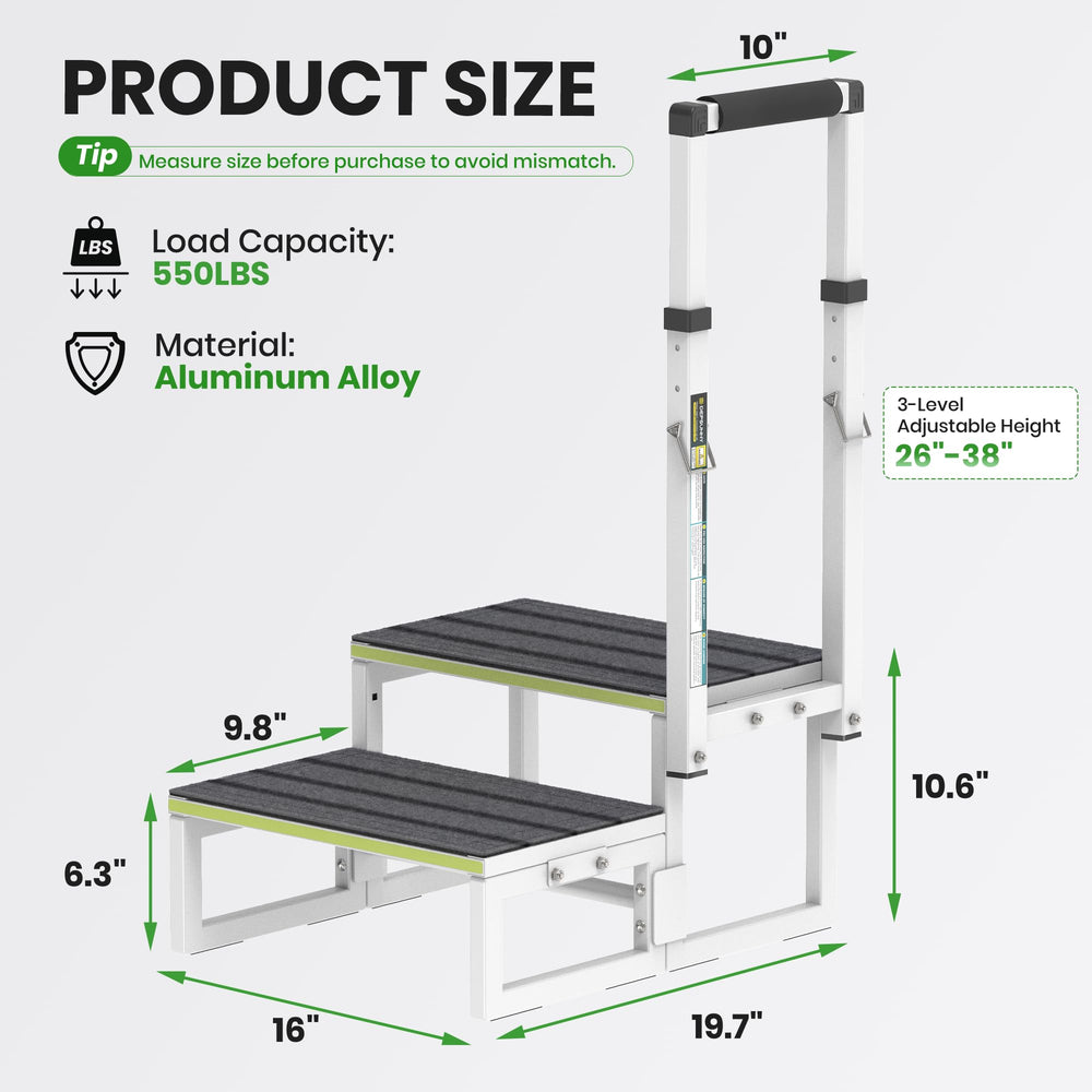 DEPSUNNY RV steps with dual side setup for flexible access