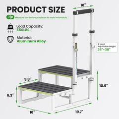 DEPSUNNY RV steps with dual side setup for flexible access