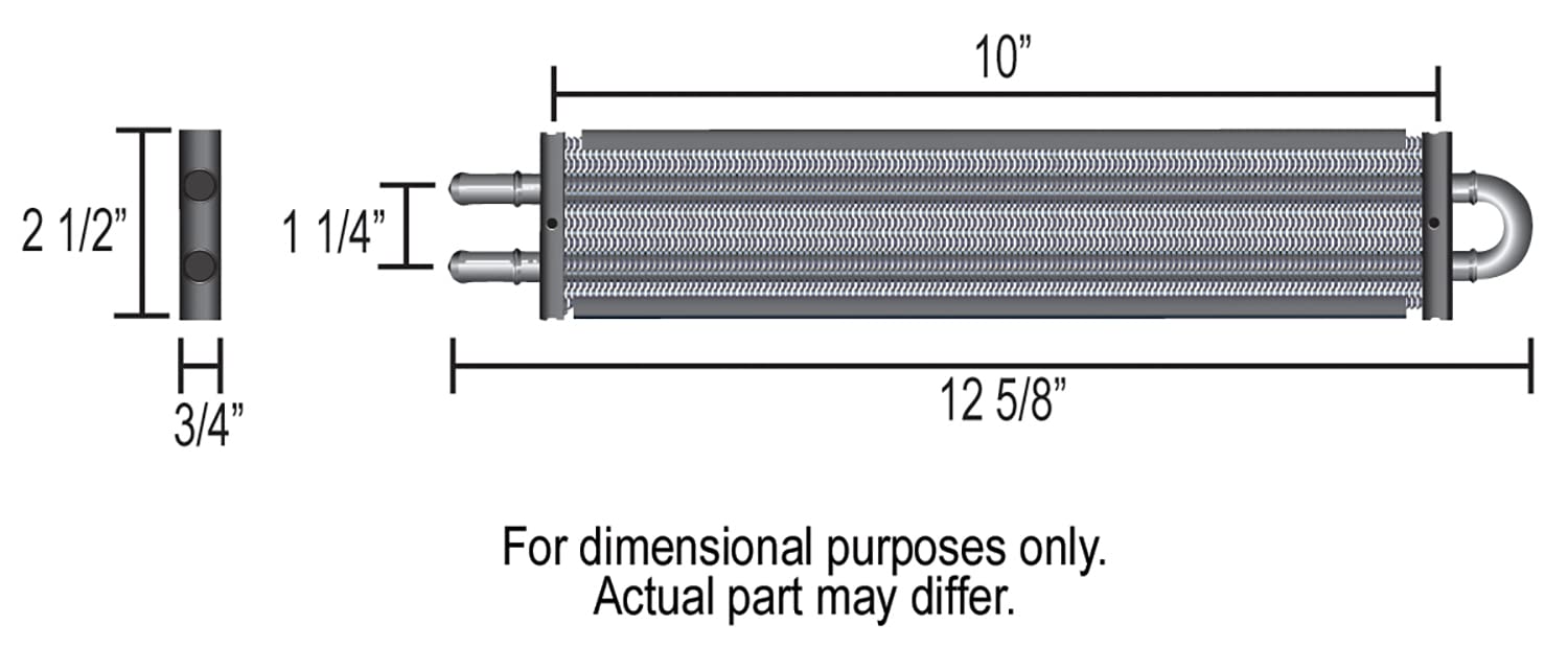 Derale 13200 cooling tubes with aluminum fins detail emphasizes heat transfer during driving