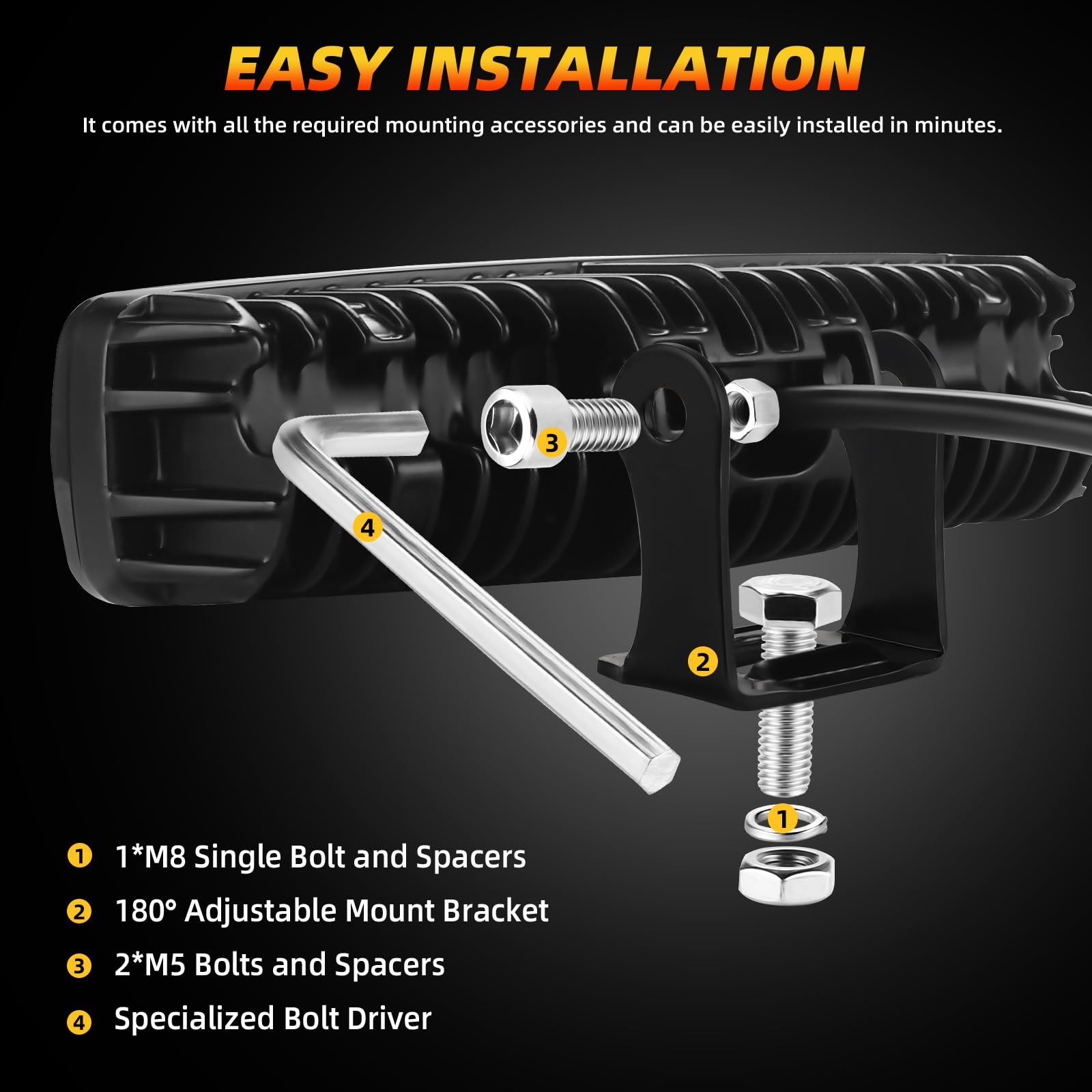 DERI front bumper installation for versatile mounting