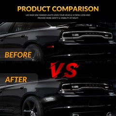 DERMOKA 2-piece set, plug-and-play rear bumper markers for easy upgrade.