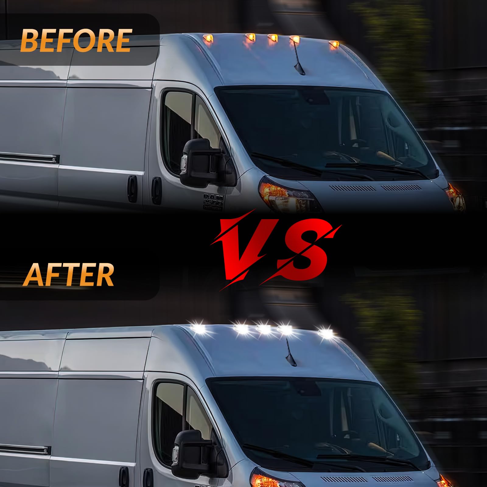 DERMOKA five-light kit installed on ProMaster with easy upgrade