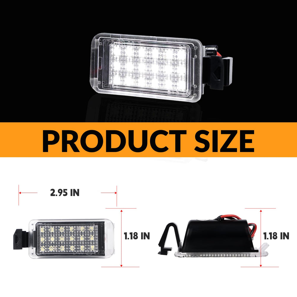 DERMOKA license plate light 12V compatibility for safe operation.