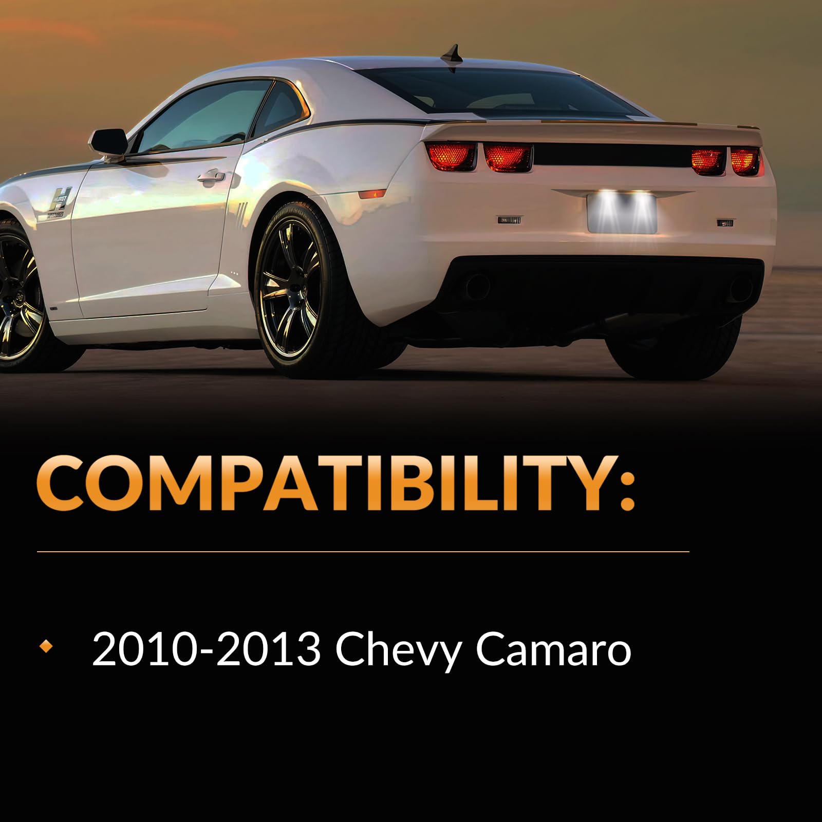 DERMOKA two-pack rear tag lights offer weatherproof design for Camaro.