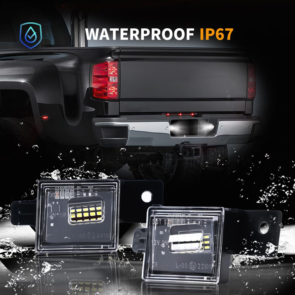 DERMOKA license plate light for 2500HD rear with durable LED performance.