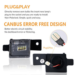DERMOKA license plate light for Colorado rear provides reliable 6000K white light.