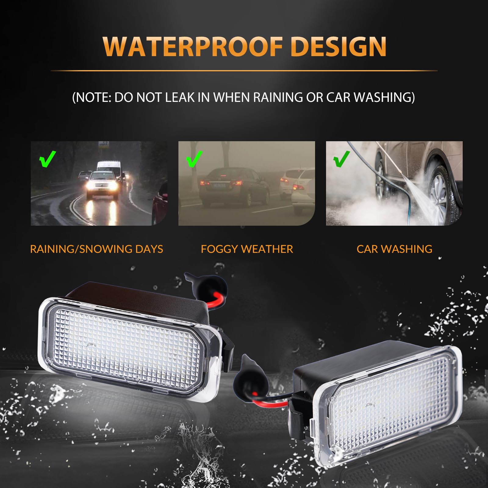 DERMOKA license plate light enhances rear plate visibility for Ranger.