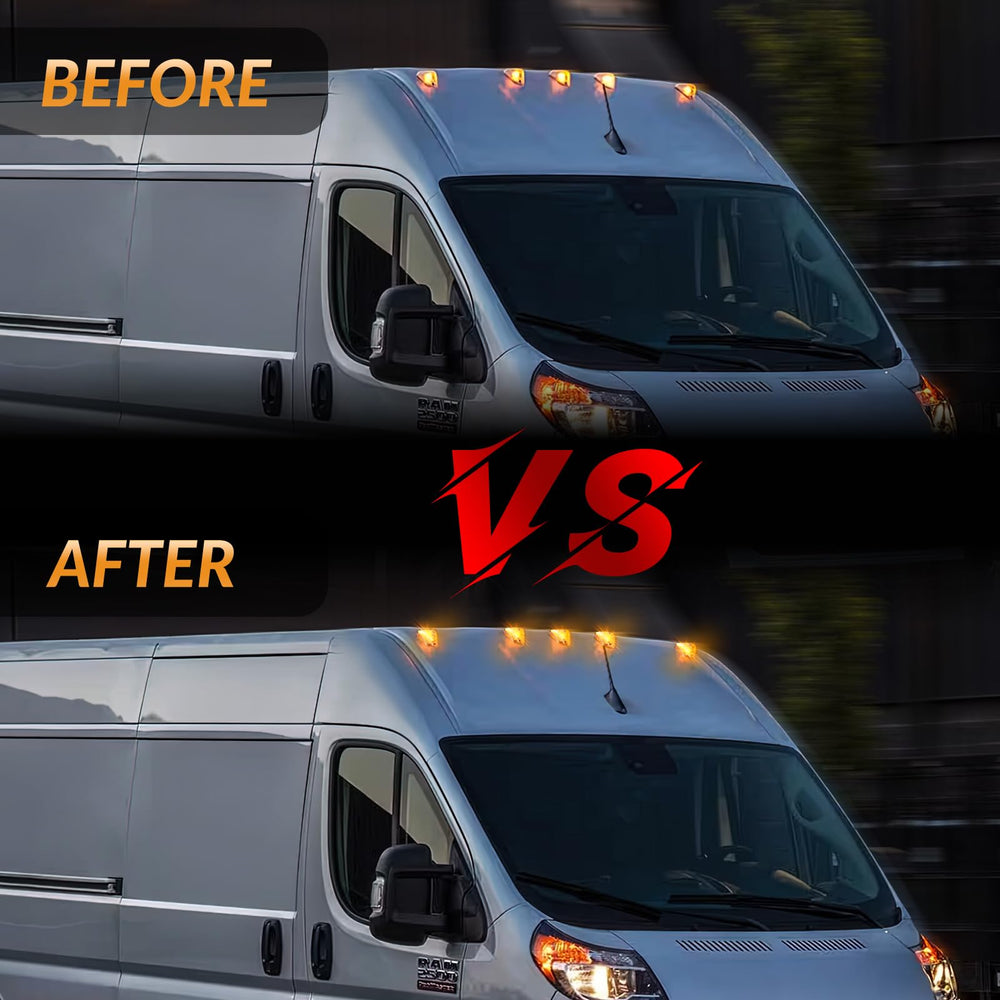 DERMOKA amber marker light on ProMaster boosts visibility and safety.