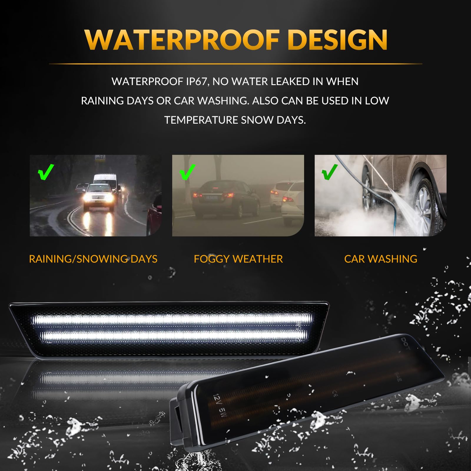 DERMOKA smoked len lens rear markers for a sleek look.