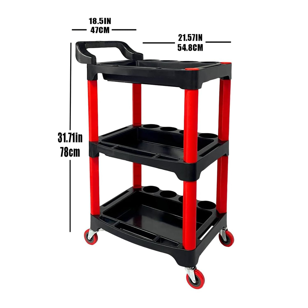 DESEQPT cart fits into small garage setups for detailing jobs