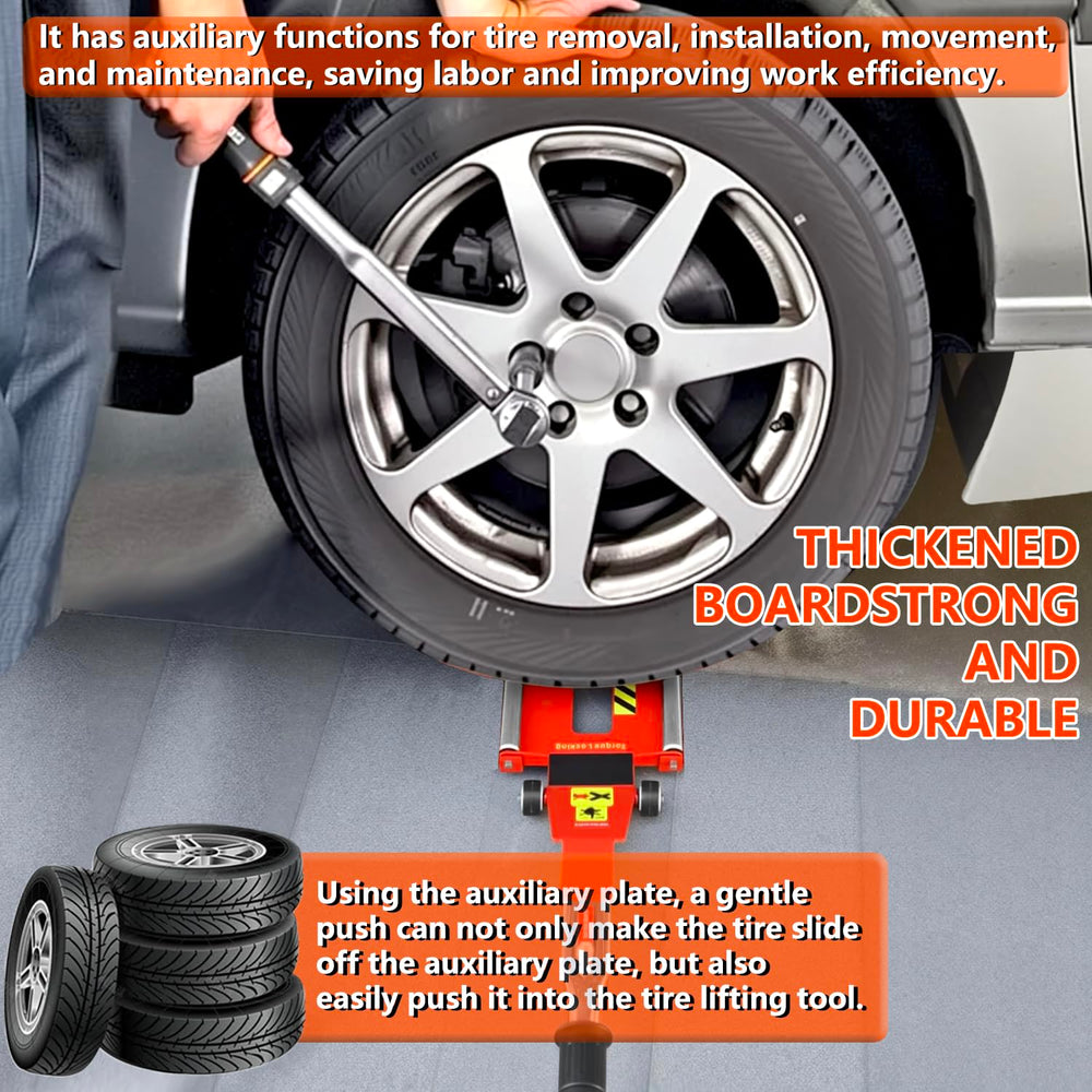 DESEQPT sturdy steel plate with rubber rollers reduces friction during changes.