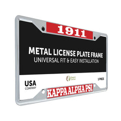 Desert Cactus license frame front view with official branding and slim profile.