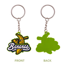 Desert Cactus Savannah Bananas keychain close-up material texture, rubber-like feel for grip.